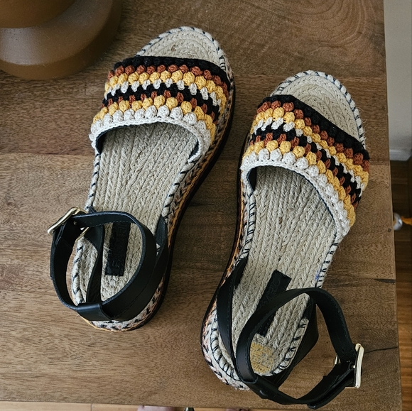 FARM Rio Rust Crochet Espadrille Flatform - Picture 2 of 6